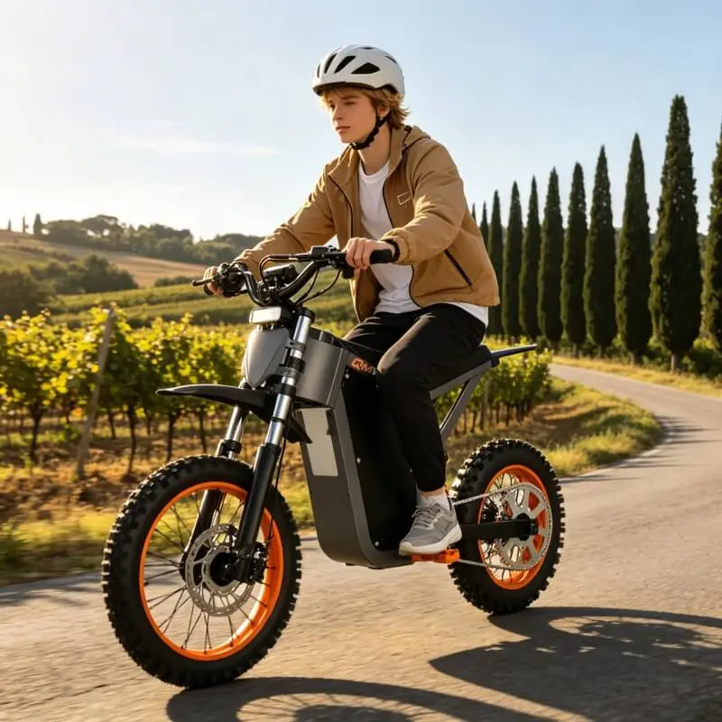 Anpassad elektrisk motorcykel byggd kring f&ouml;rarens behov och marknadstrender